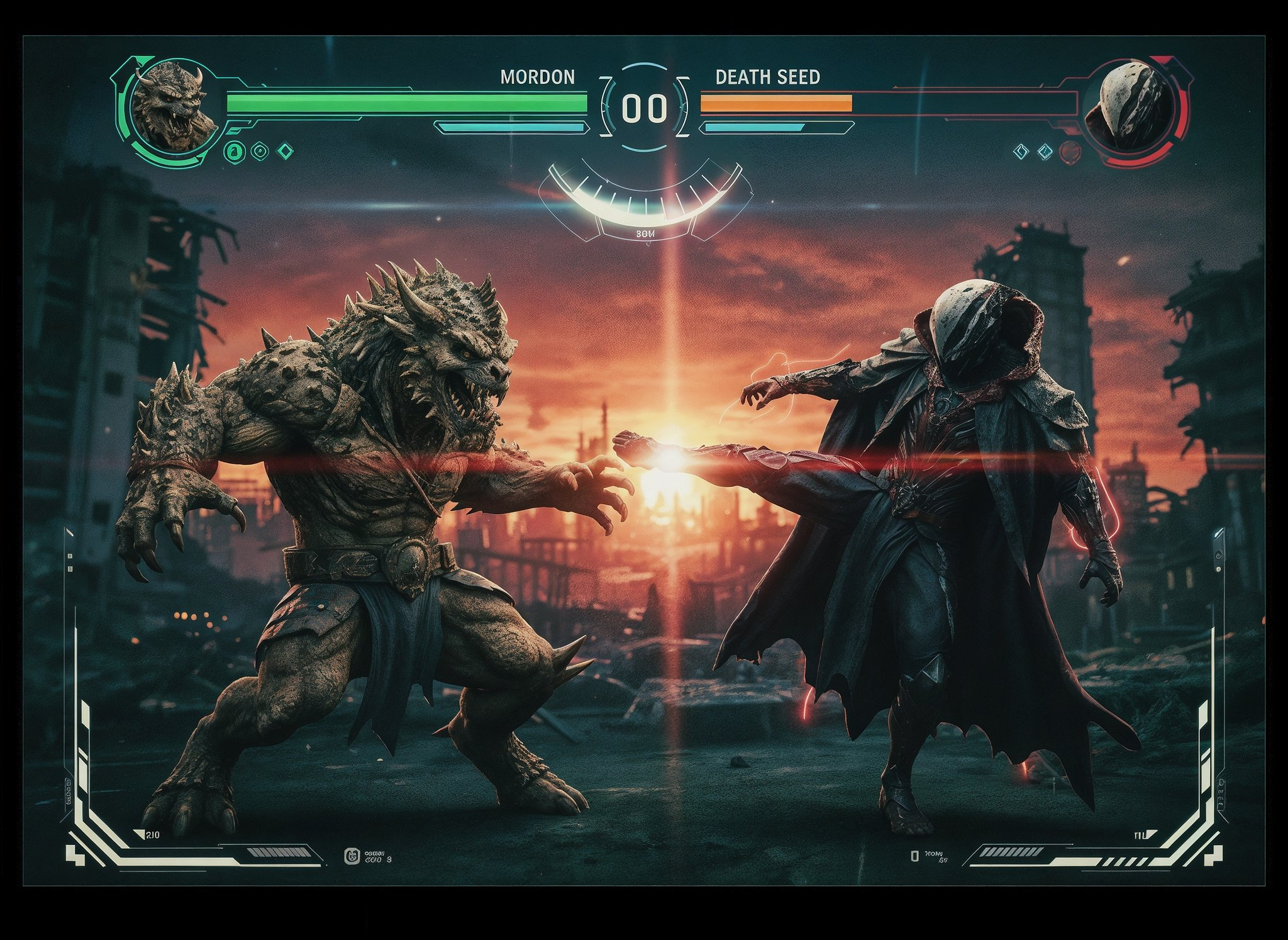 Fighting Game Interface Creation | BananaPrompts