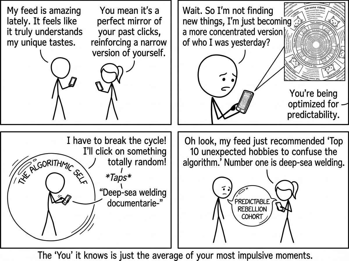 Novel XKCD Style Comic: New Insight - AI generated image