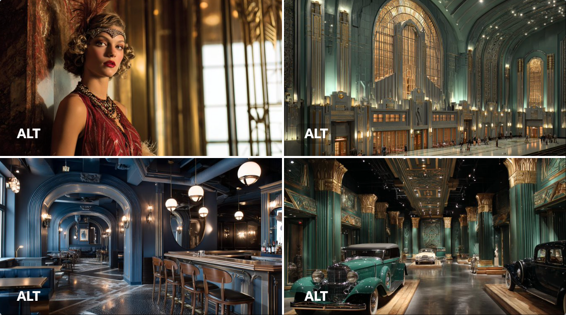Art Deco Metropolis - AI generated image