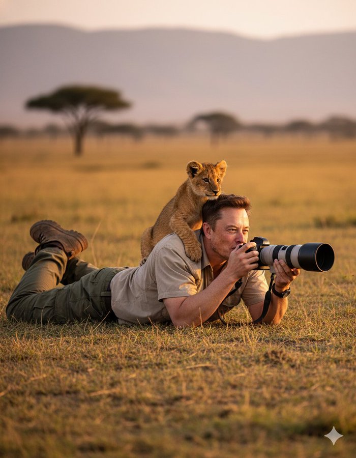 Hyper-realistic Wildlife Photography Scene - AI generated image