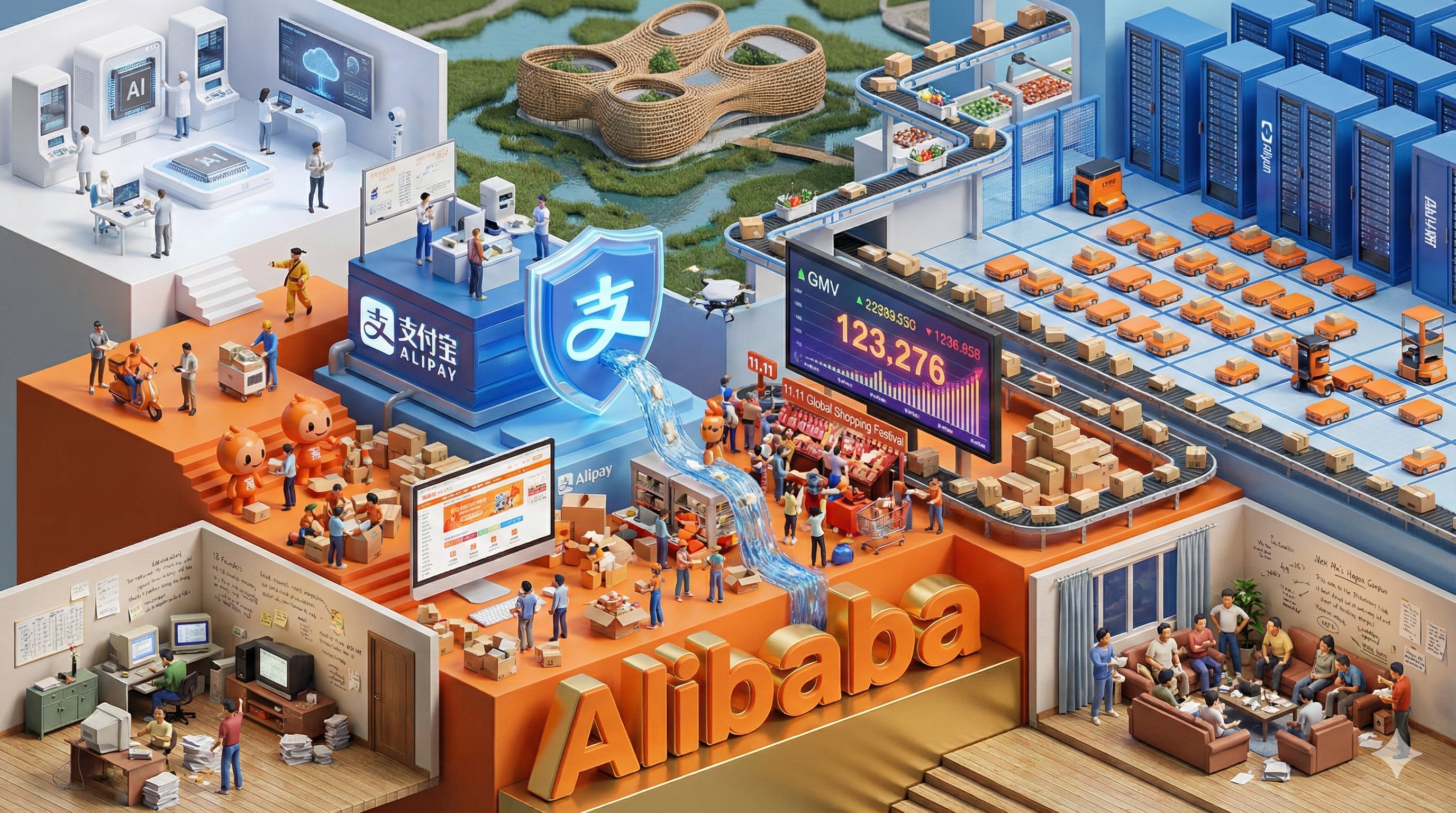 Corporate Evolution Architect: [Company Name] Technological and Product History Visualization - AI generated image