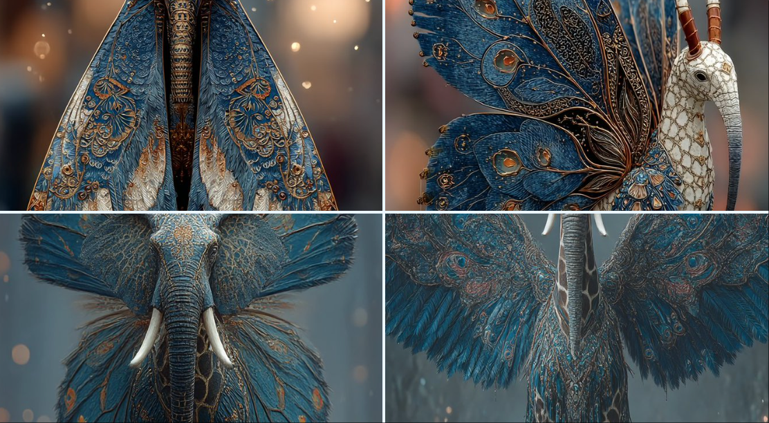 Surreal Bird Fantasy - AI generated image