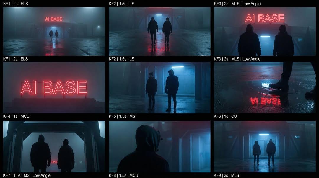 Cinematic Sci-Fi Storyboard Using Nano Banana Pro - AI generated image