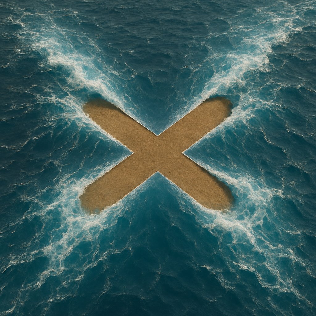 Surreal Ocean Pattern - AI generated image