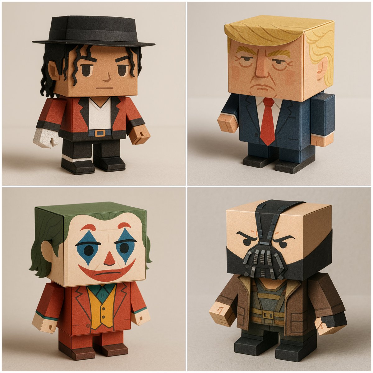Hyper-detailed Boxy Paper Toy - AI generated image