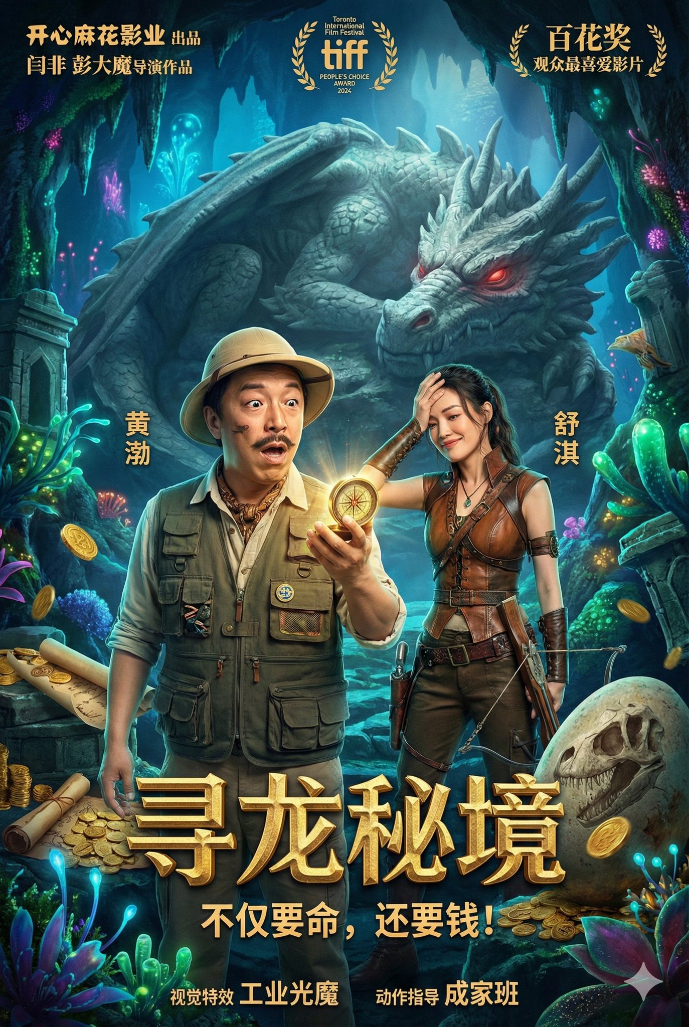 Fantasy Adventure Comedy Poster - Dragon Quest - AI generated image