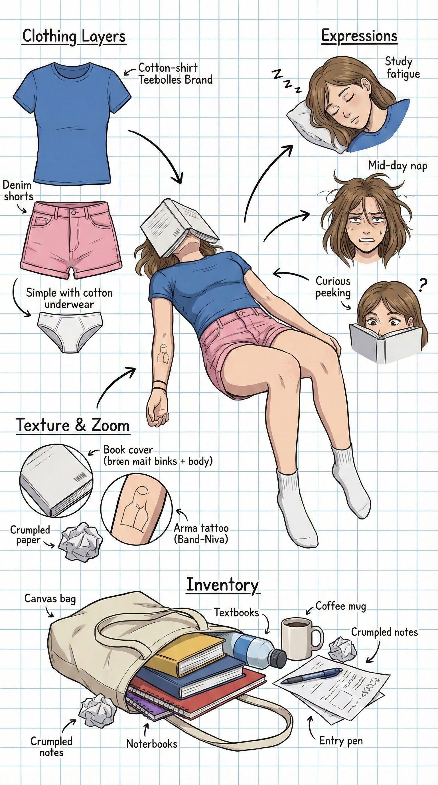 Game & Anime Character Concept Art Depth Deconstruction - AI generated image