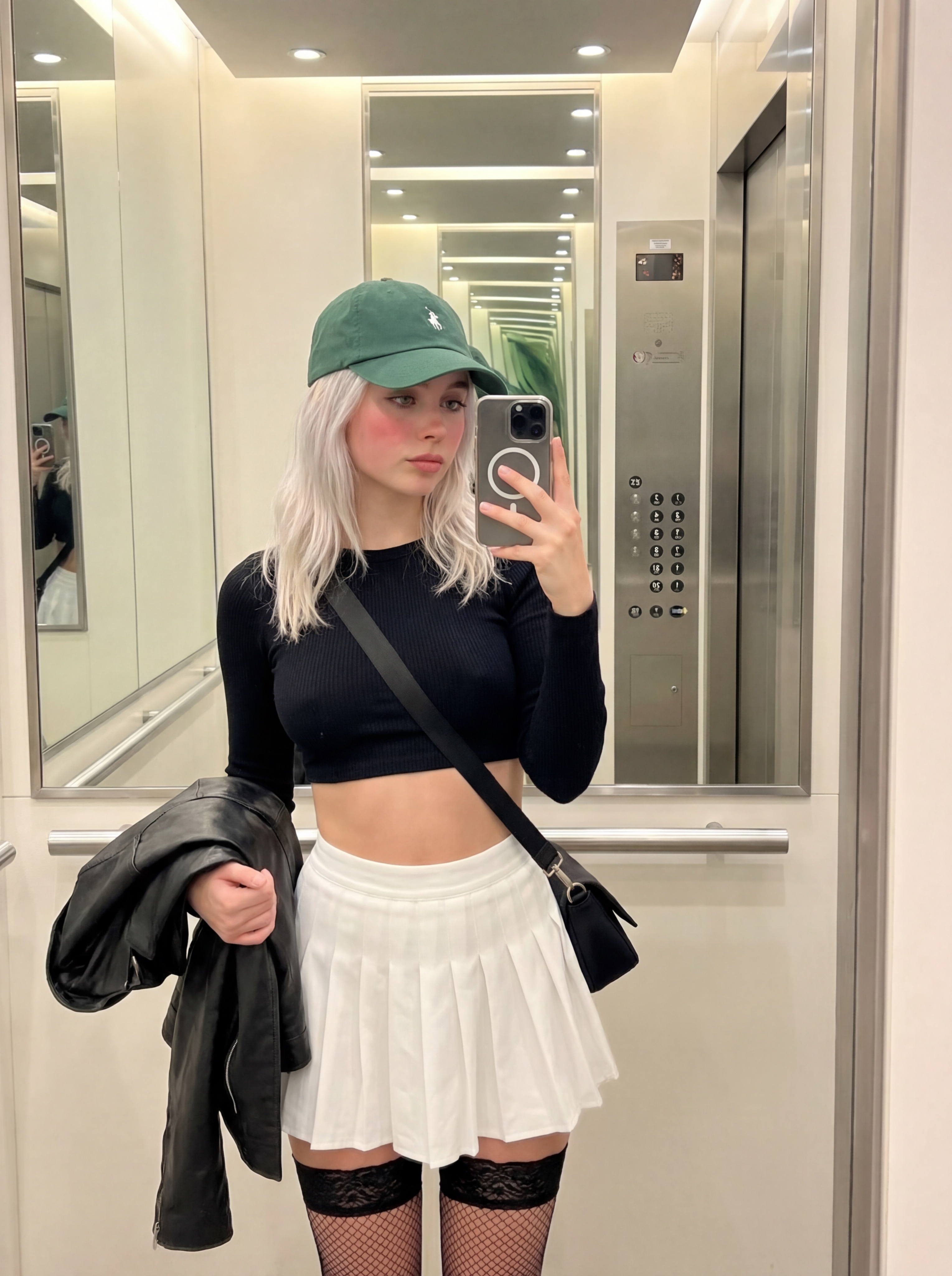 Elevator Mirror Selfie: The Nano Banana Prompt's Forbidden Love - AI generated image