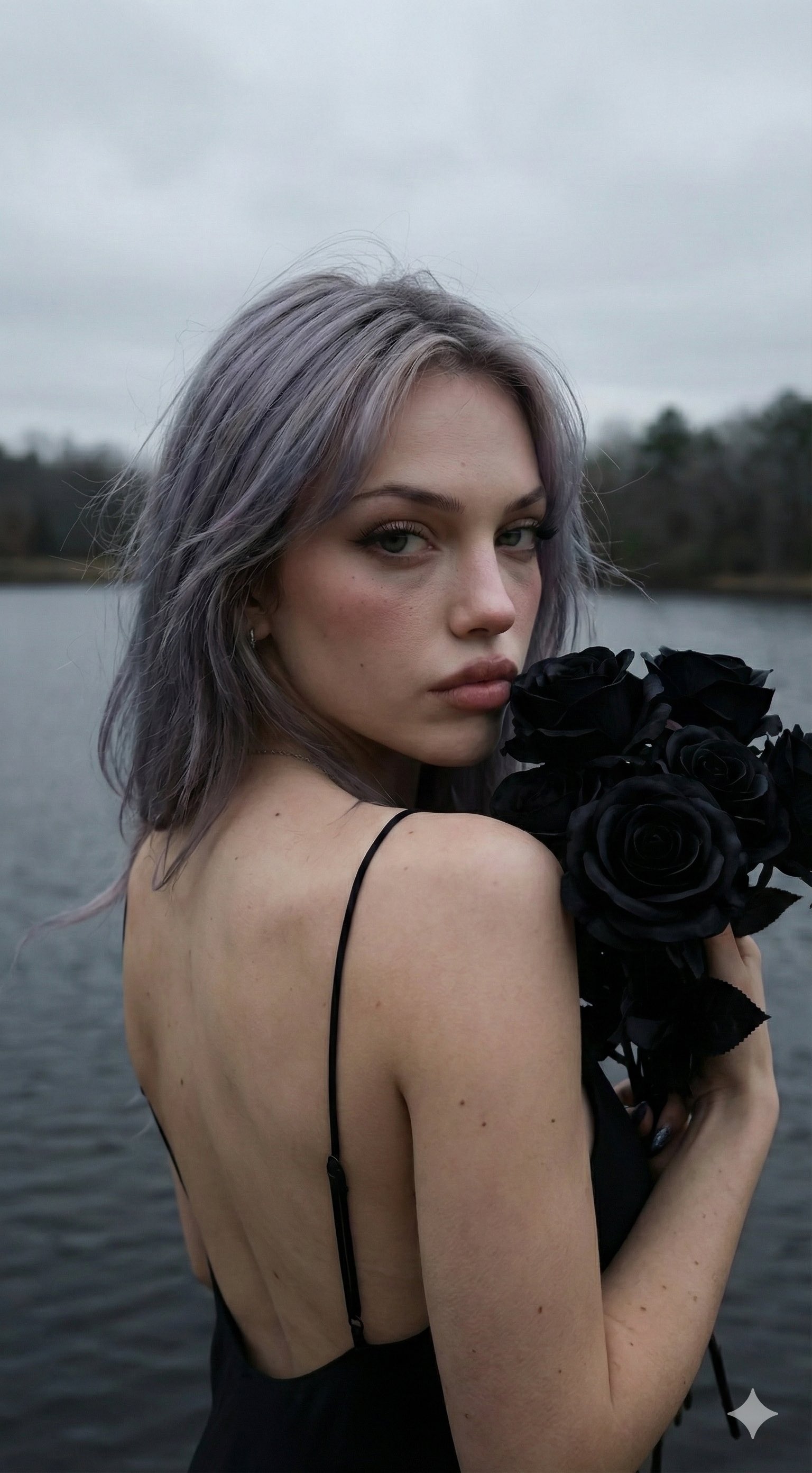 Gemini Nano Banana 3.0 - Moody Lakeside Portrait - AI generated image