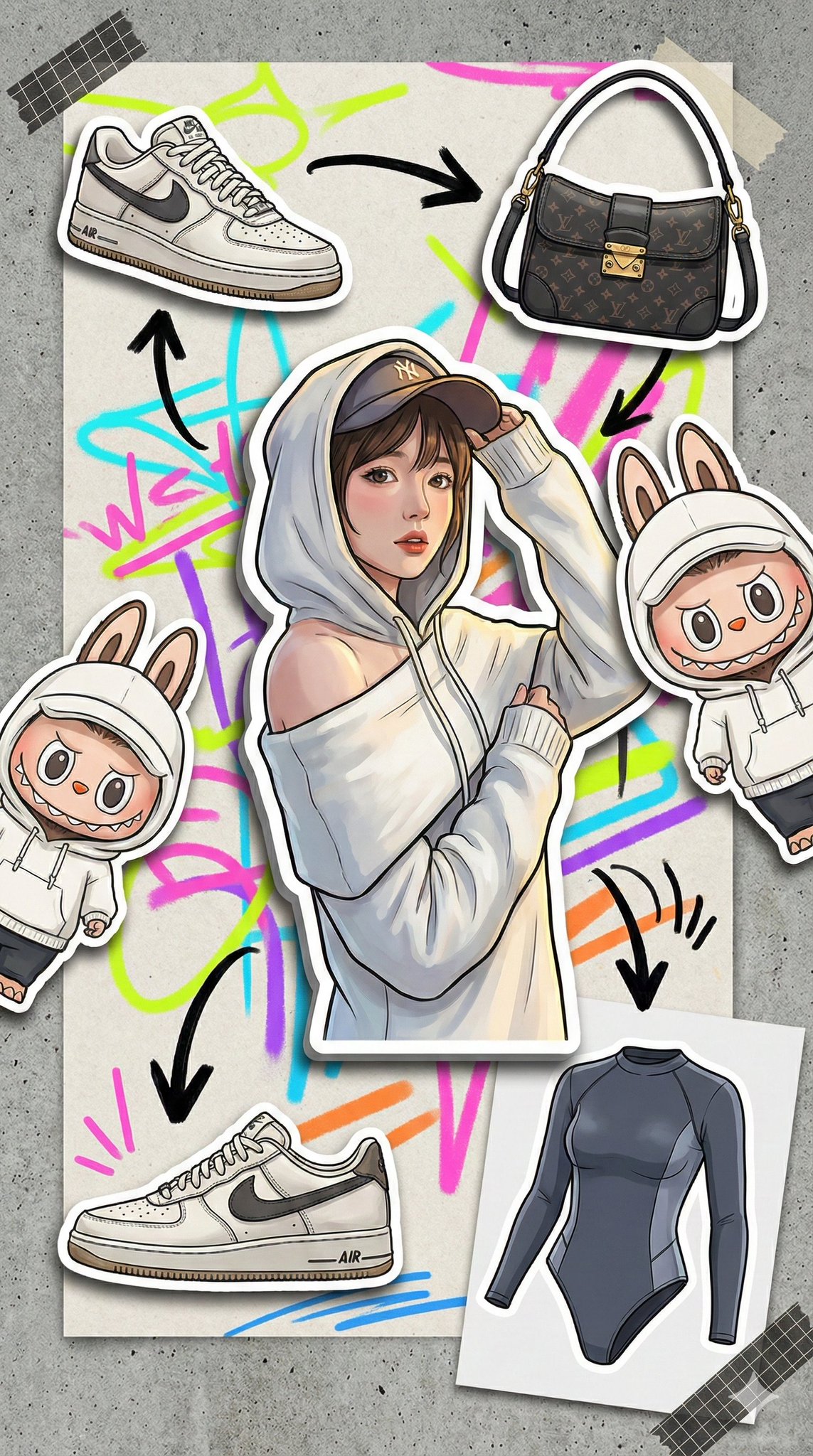 Graffiti Marker Journal - AI generated image