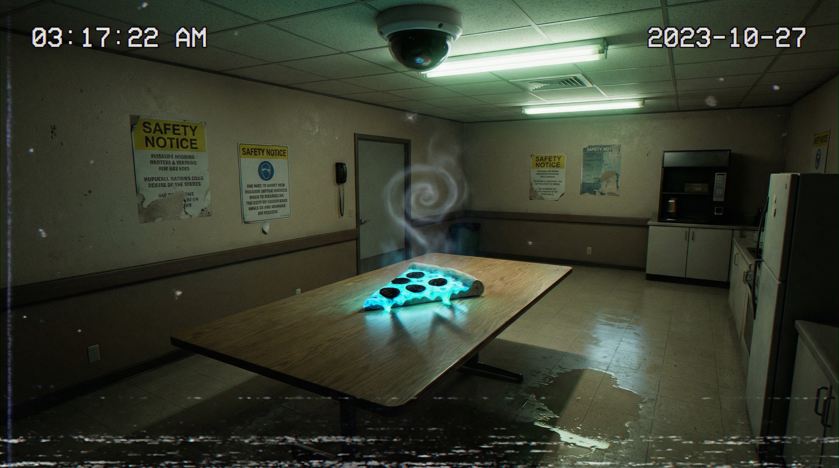 Liminal Breakroom Incident - Field Manual - AI generated image