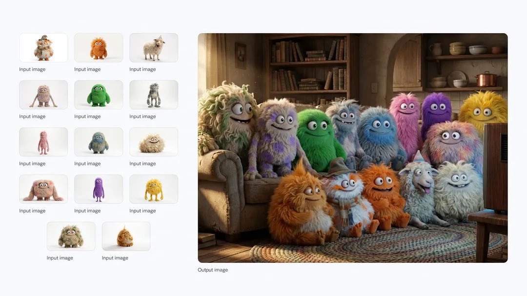 14 Furry Little Guys Squeezed on Sofa - AI generated image
