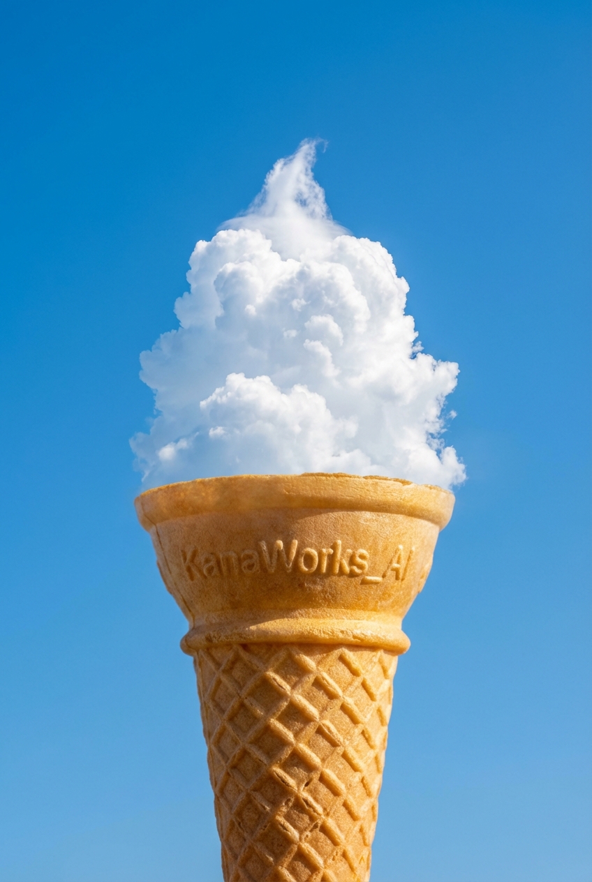 Cloud Cream - Nano Banana Pro - Forced Perspective Photography - AI generated image