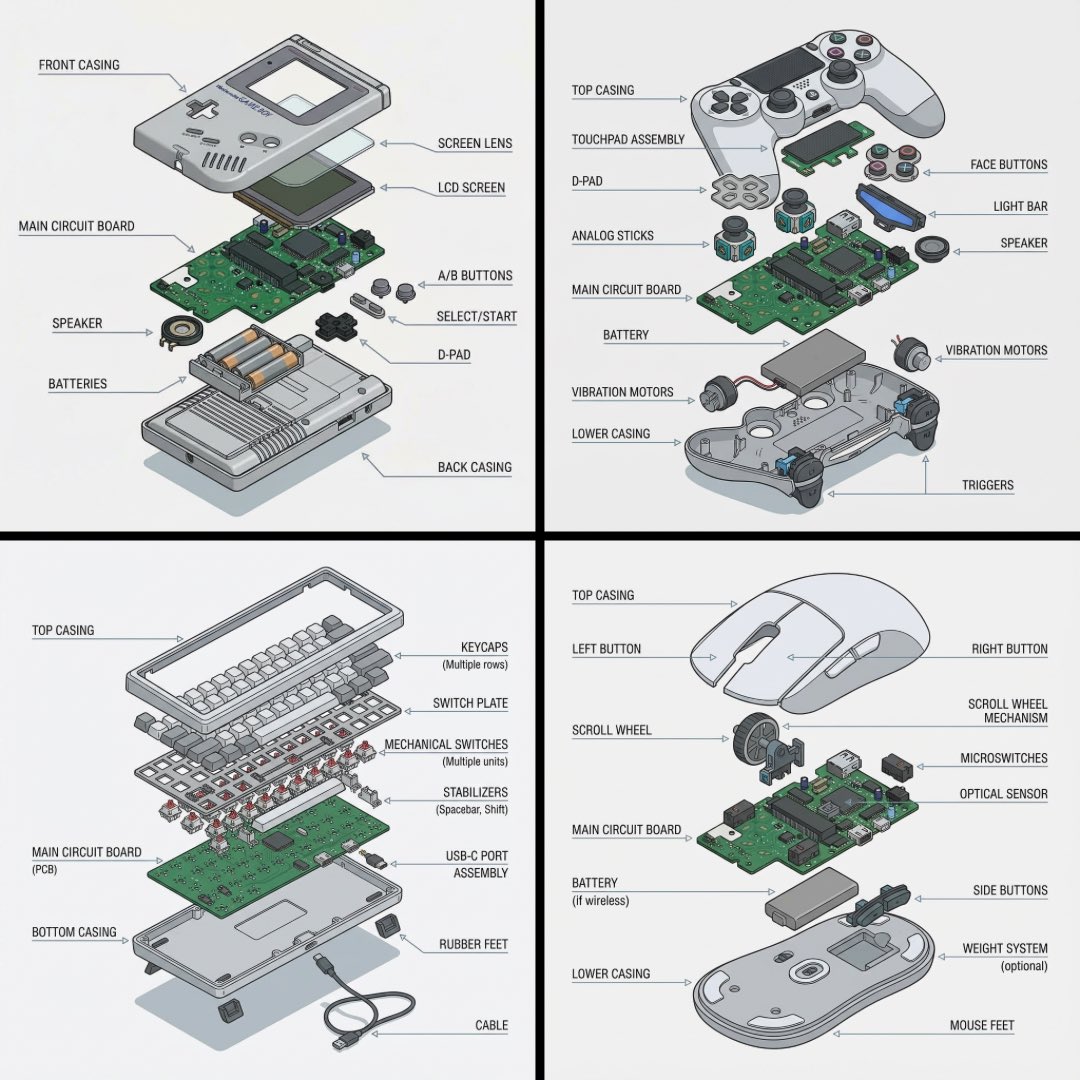 Exploded View Diagrams by NANO BANANA PRO - AI generated image