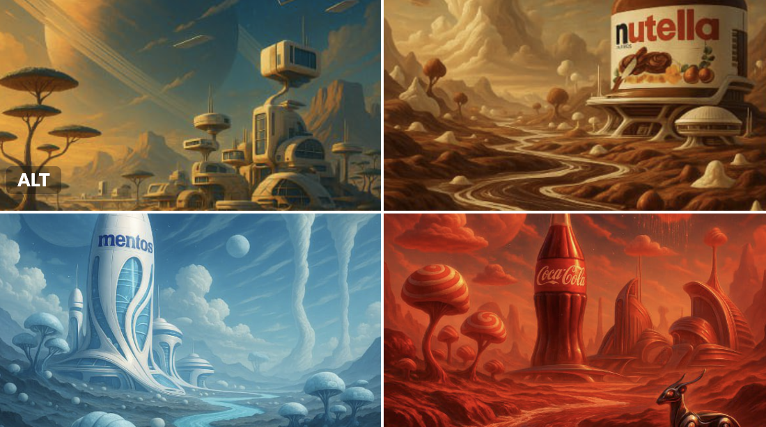 Branded Planet World - AI generated image