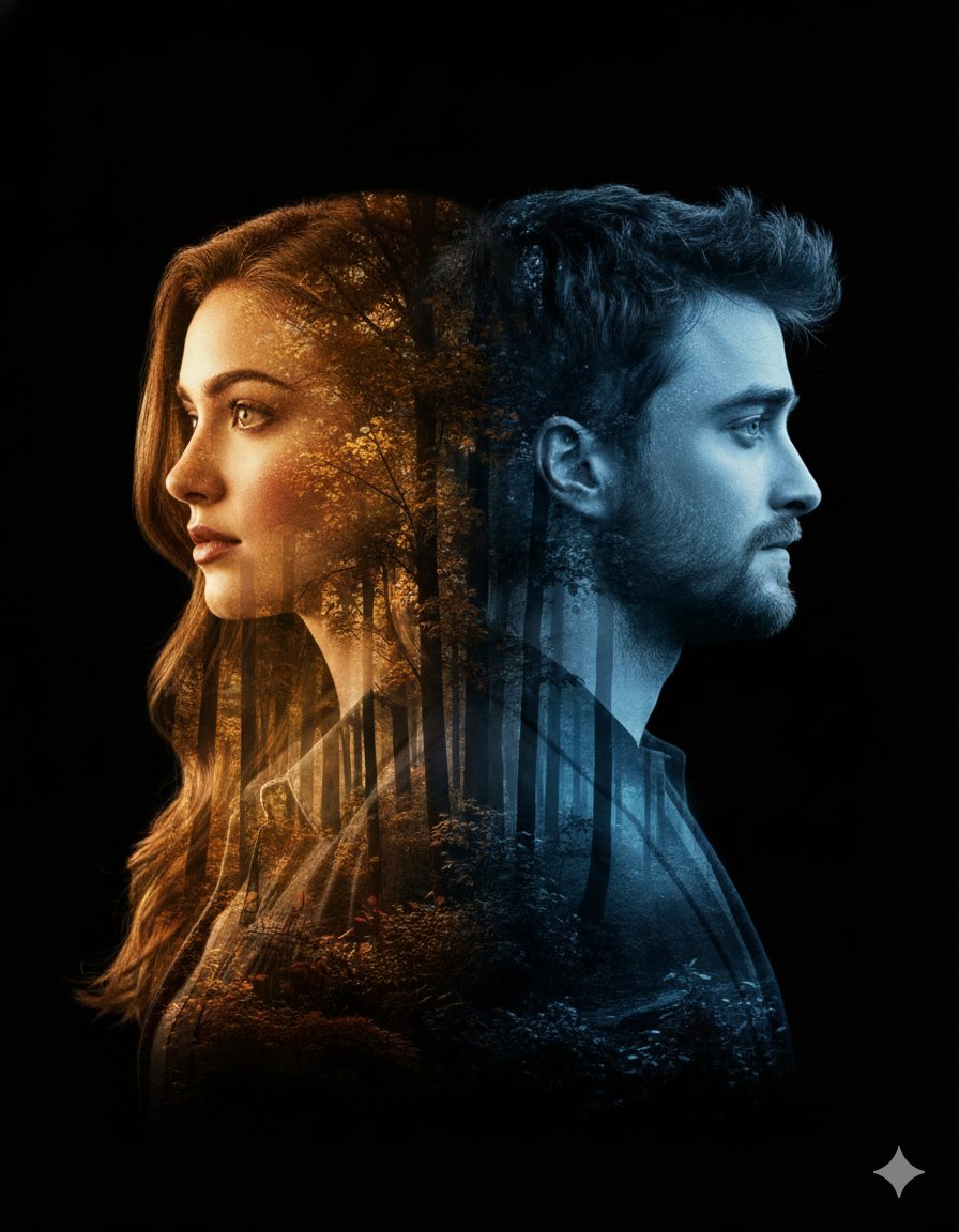 Cinematic Double Exposure Poster Design - AI generated image