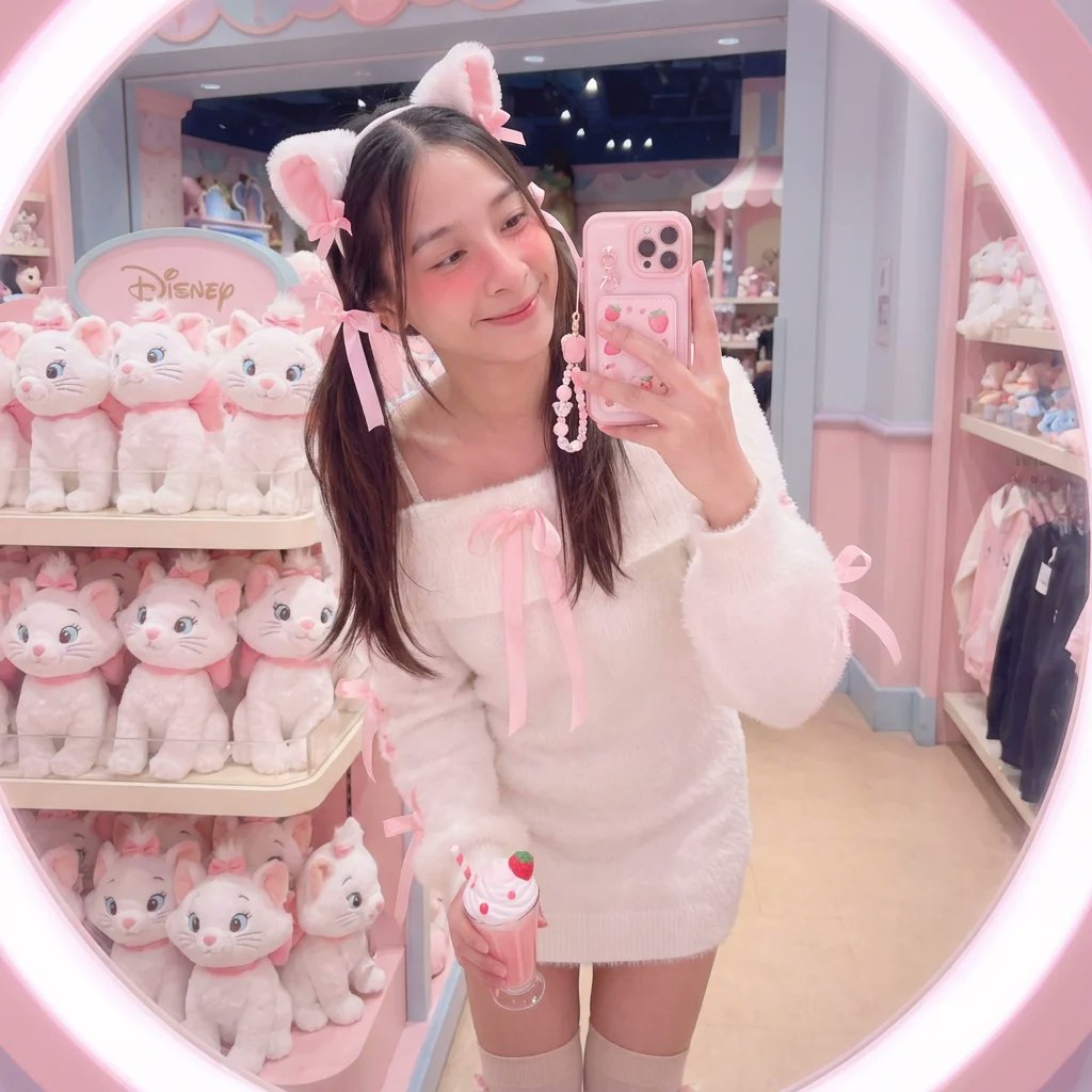 Pink Marie & Nano Banana Pro Selfie - AI generated image