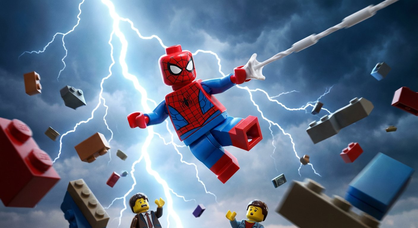 Epical Lego Spider-Man Movie Poster - AI generated image