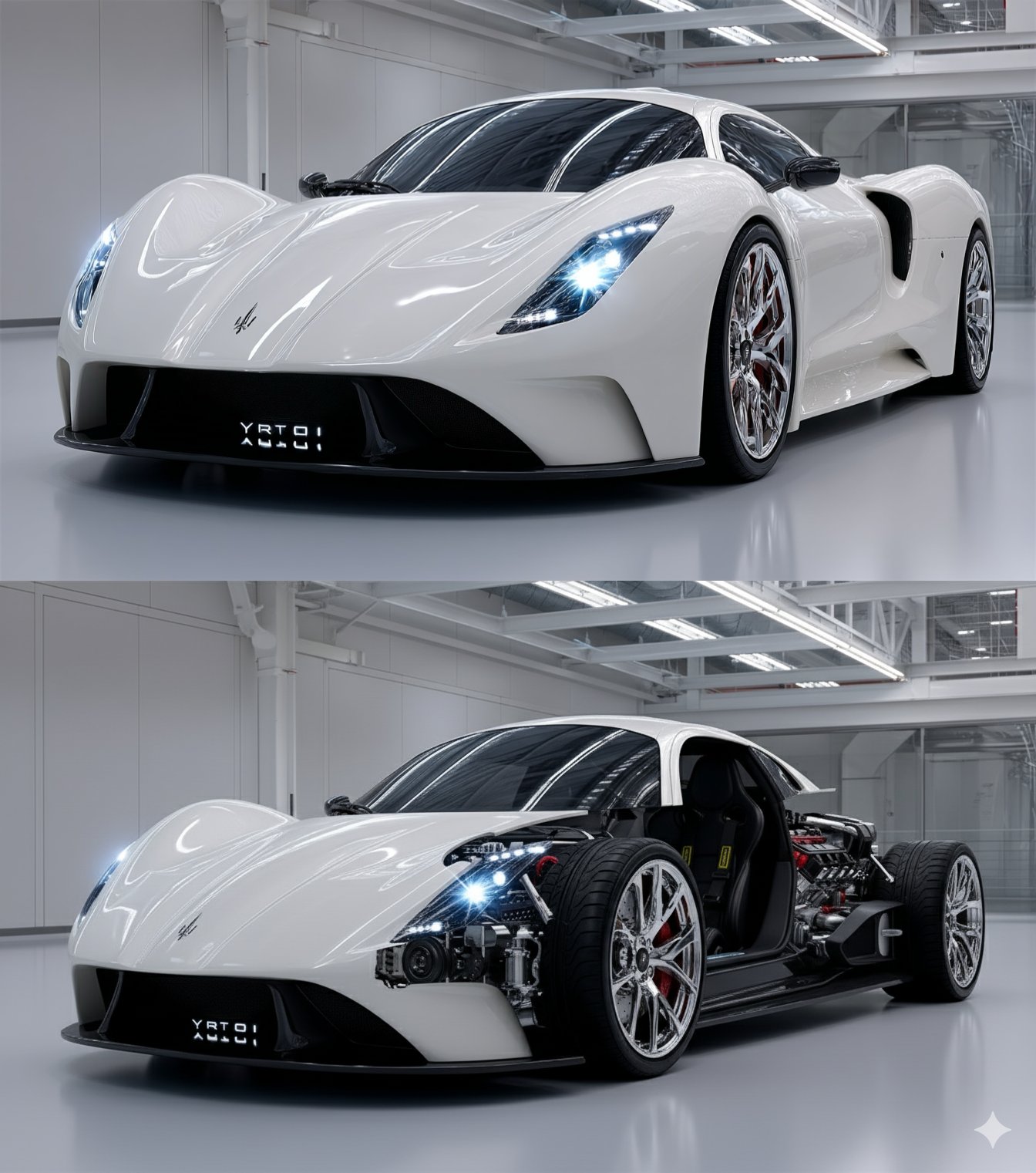 Easily Create a Car Cutaway Visualization - AI generated image