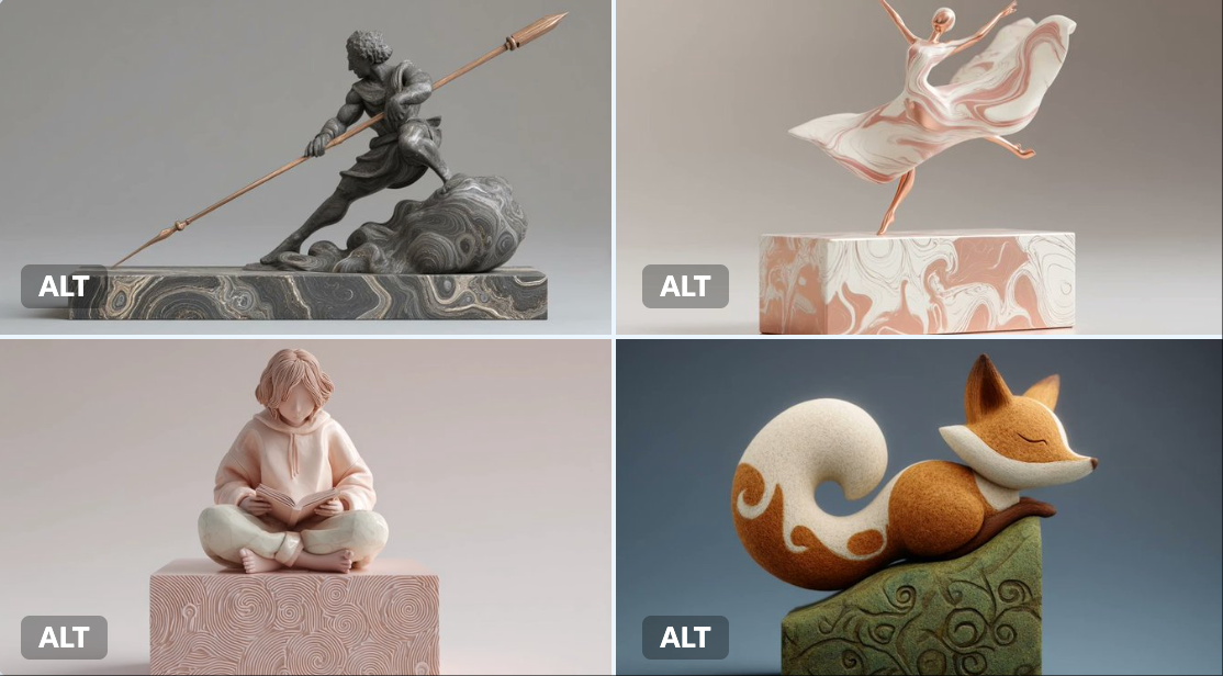 Digital Clay Sculpture - AI generated image