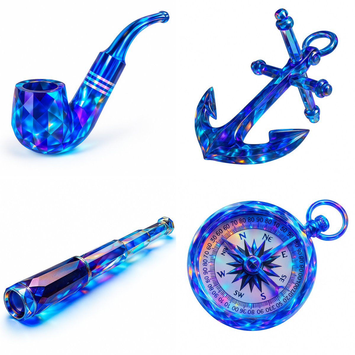 Prismatic Crystal - AI generated image