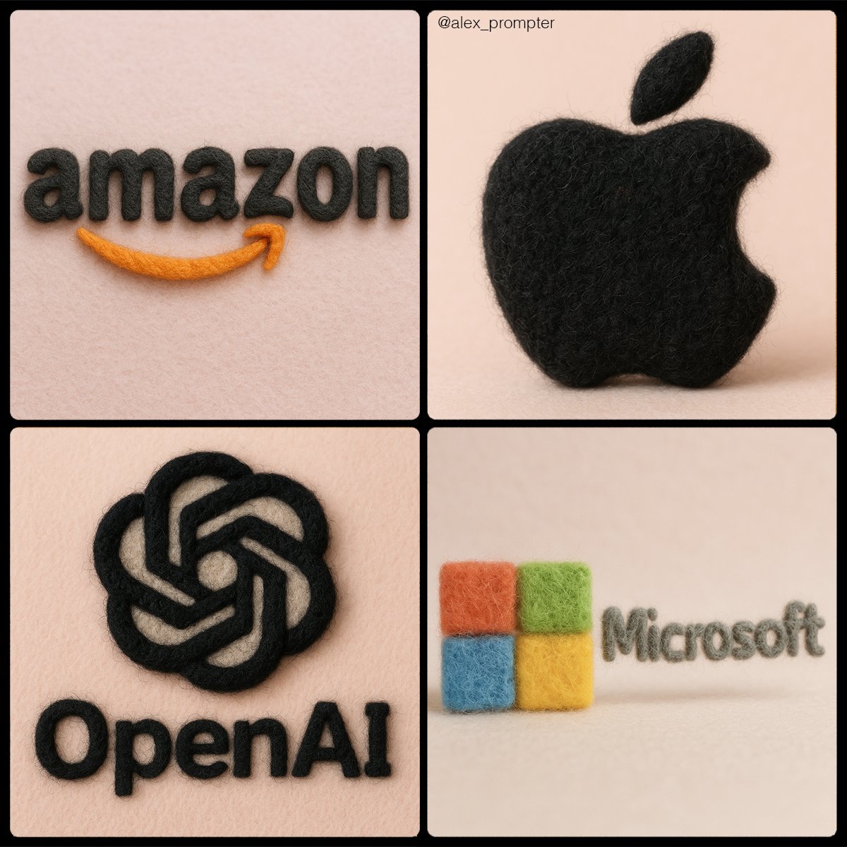 Turn Your Logo into Felt Texture - AI generated image