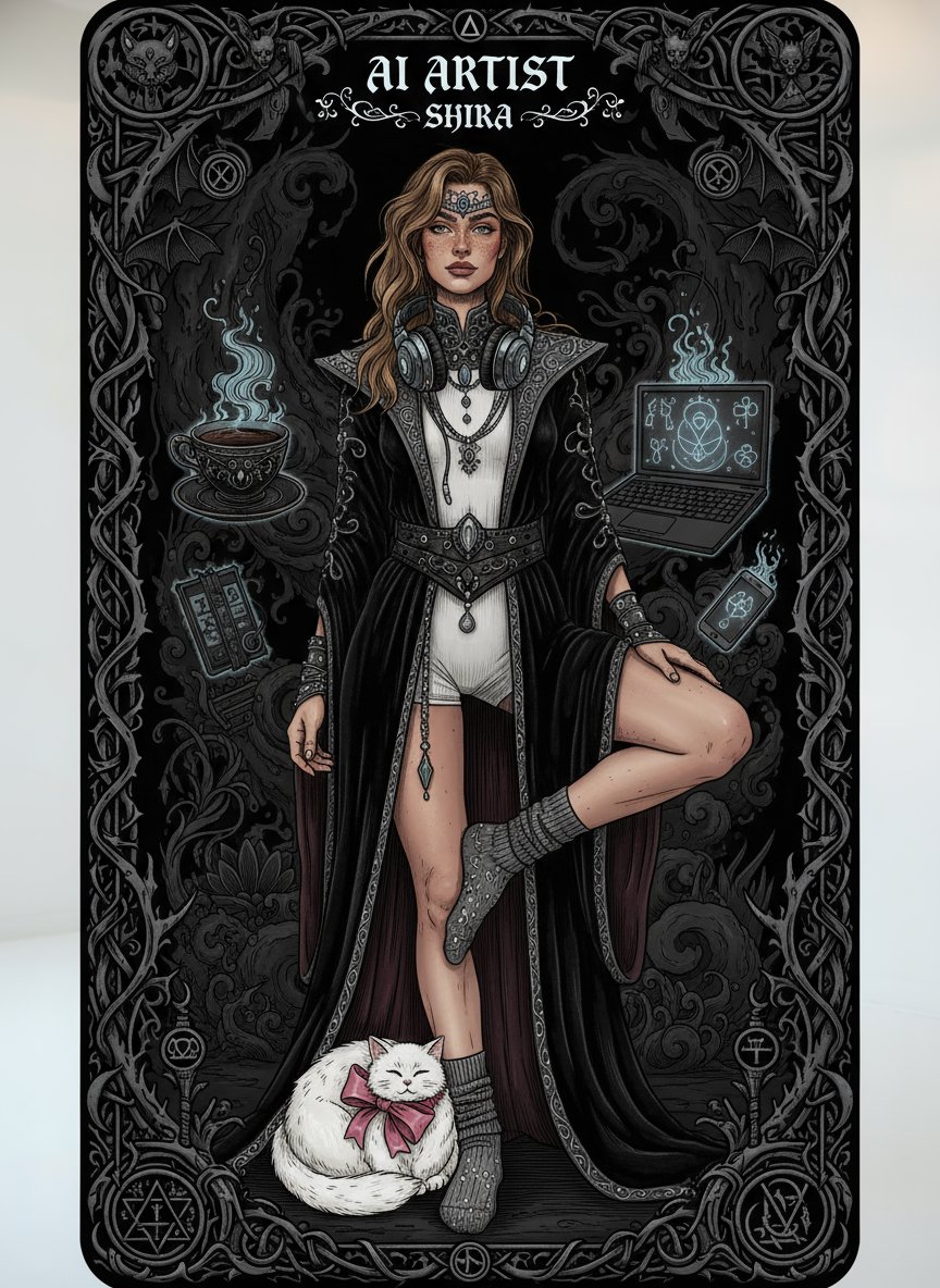 Dark Gothic Tarot Style - Nano Banana Variant 6 - AI generated image