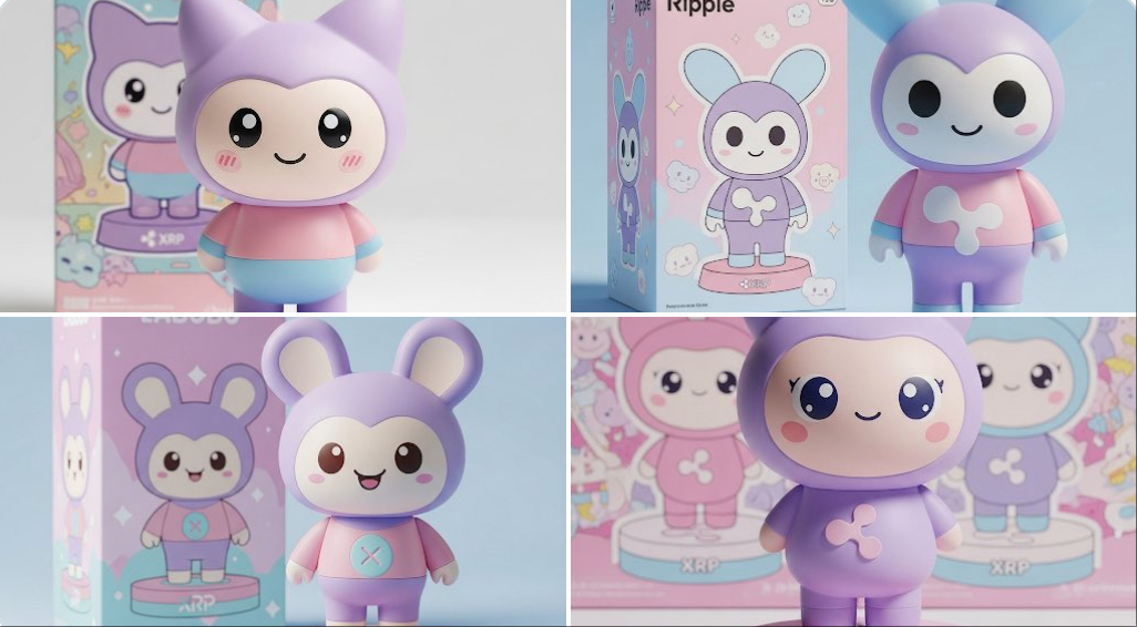 Cute Pastel Vinyl Character - AI generated image