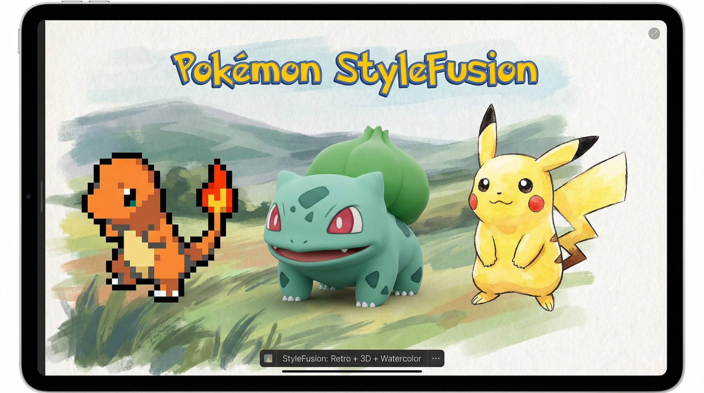 Pokémon Style Fusion Promo - AI generated image