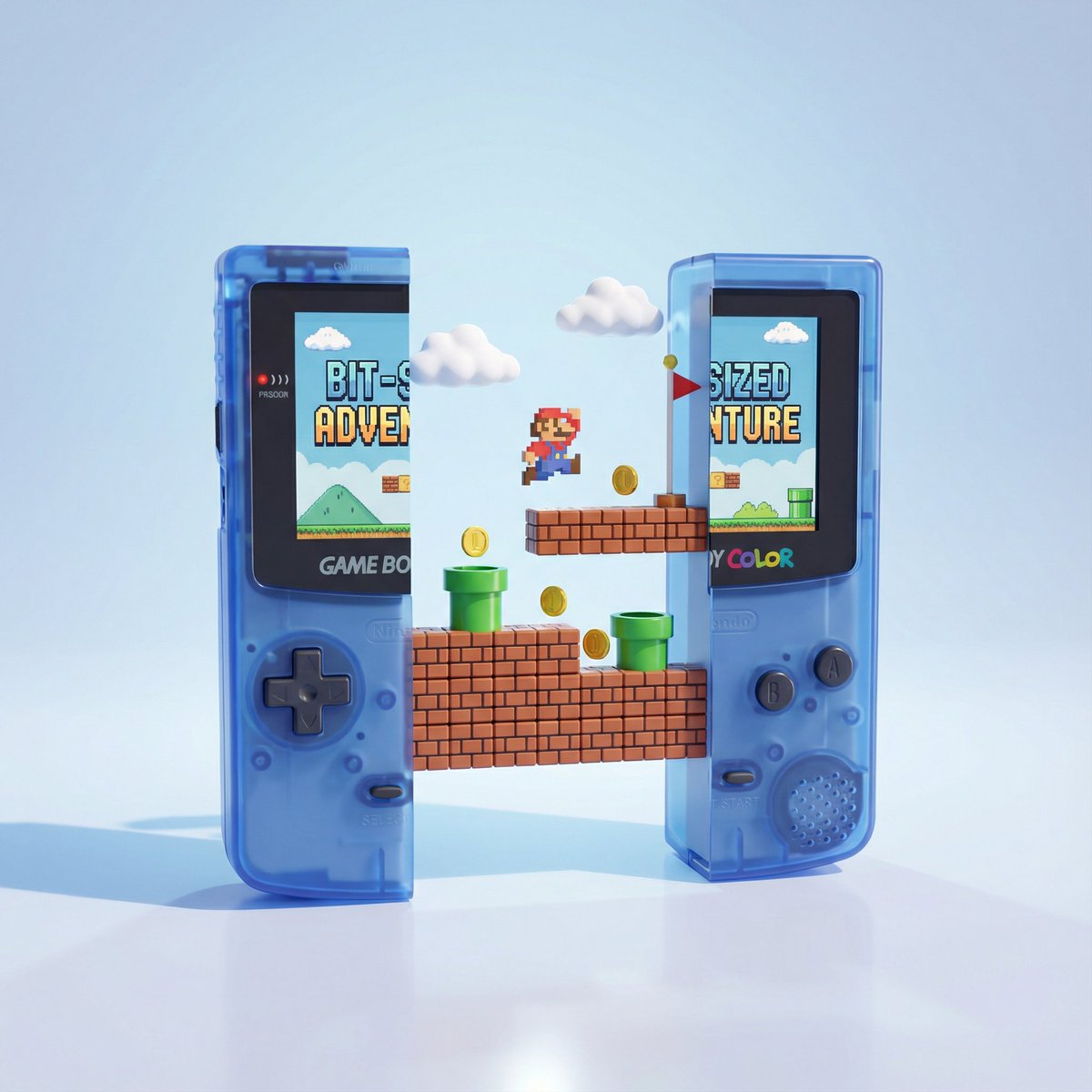 Exquisite 3D Render of Handheld Console - AI generated image