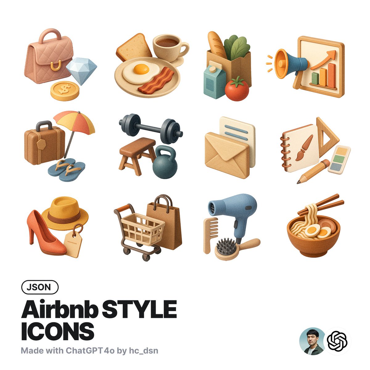 Airbnb Style Icon - AI generated image
