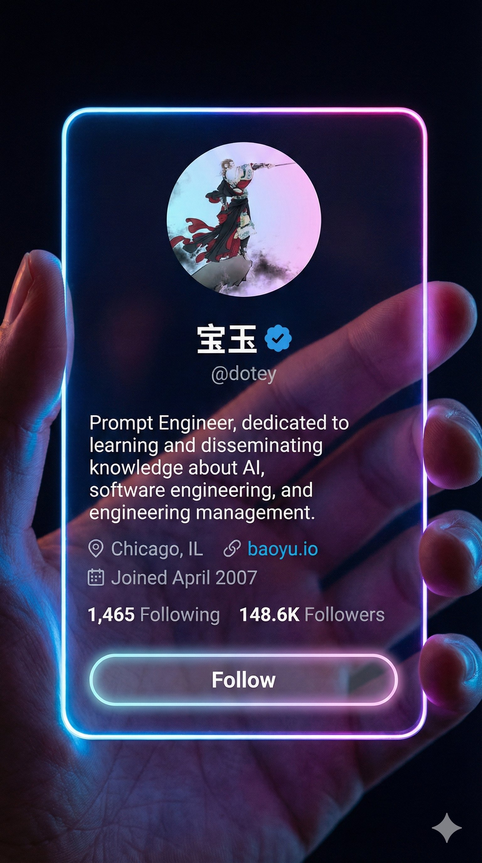 Nano Banana Prompt: Convert Your X Profile to a Cyber-Aesthetic Futuristic Social-App Interface - AI generated image