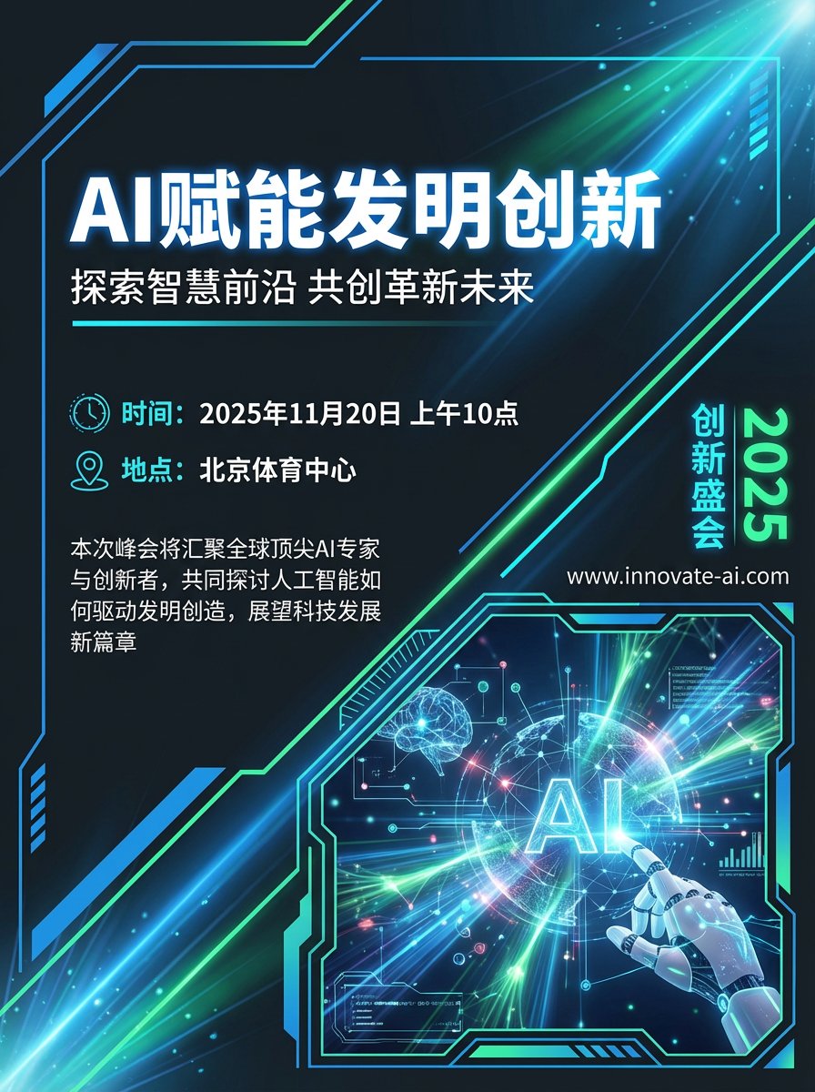 AI Empowerment Innovation Event Poster - AI generated image