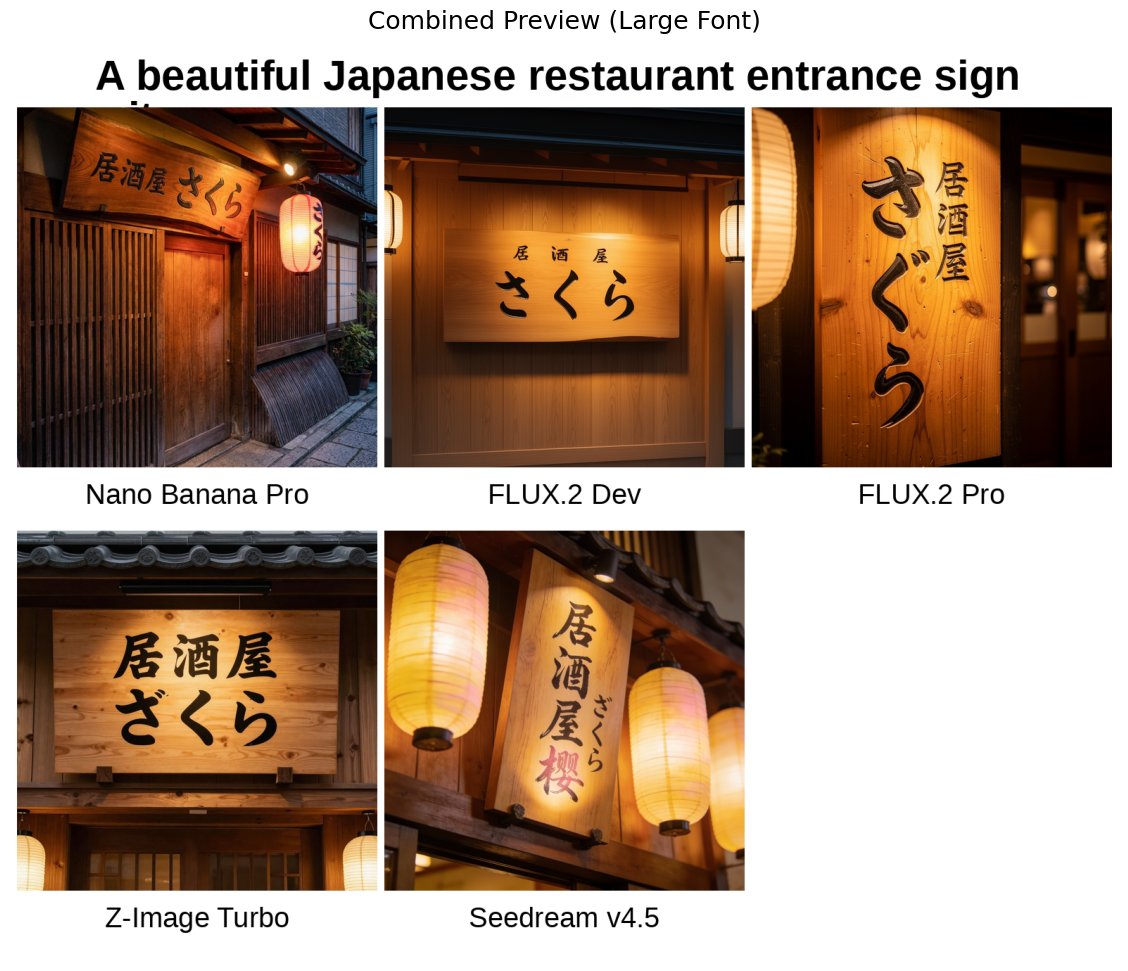 Nano Banana Pro vs FLUX.2 Pro vs FLUX.2 Dev vs Z Image Turbo vs SeeDream 4.5 Battle Experiment❸ - AI generated image