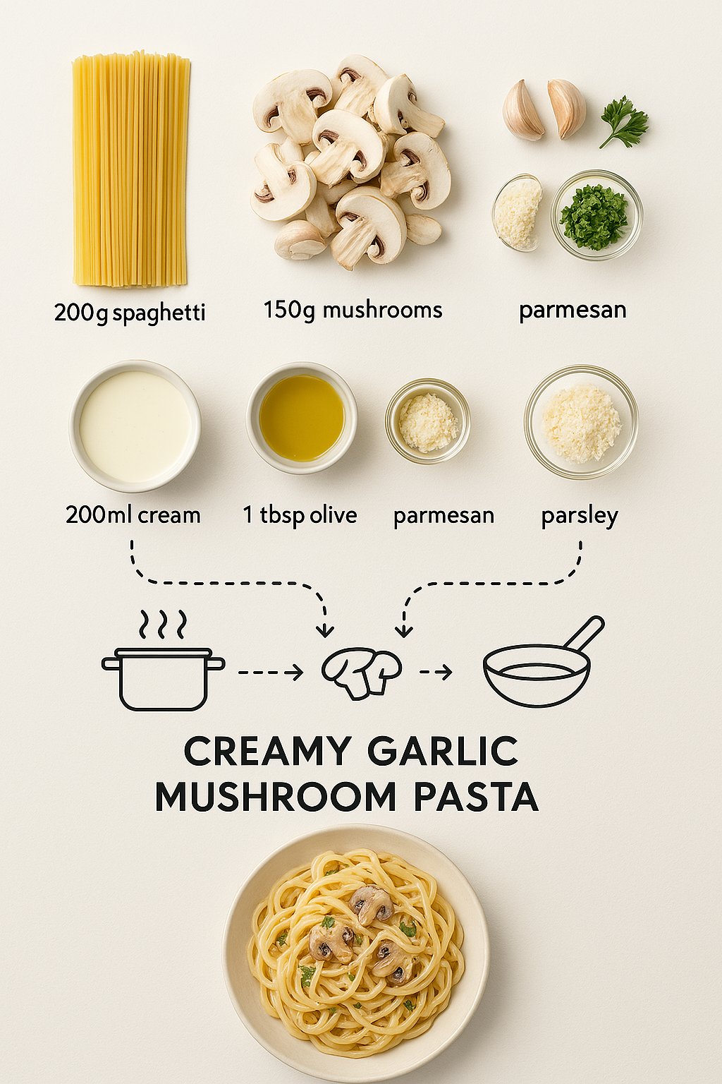 Recipe Infographic Creation - AI generated image