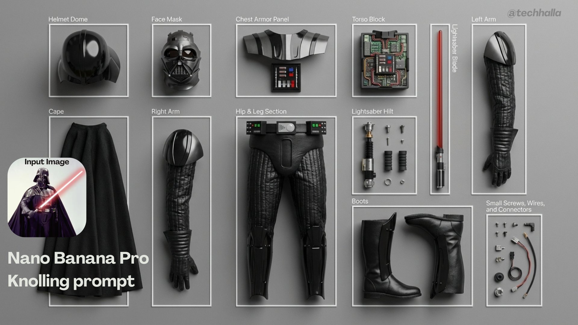 Nano Banana Pro Knolling Style Challenge - AI generated image
