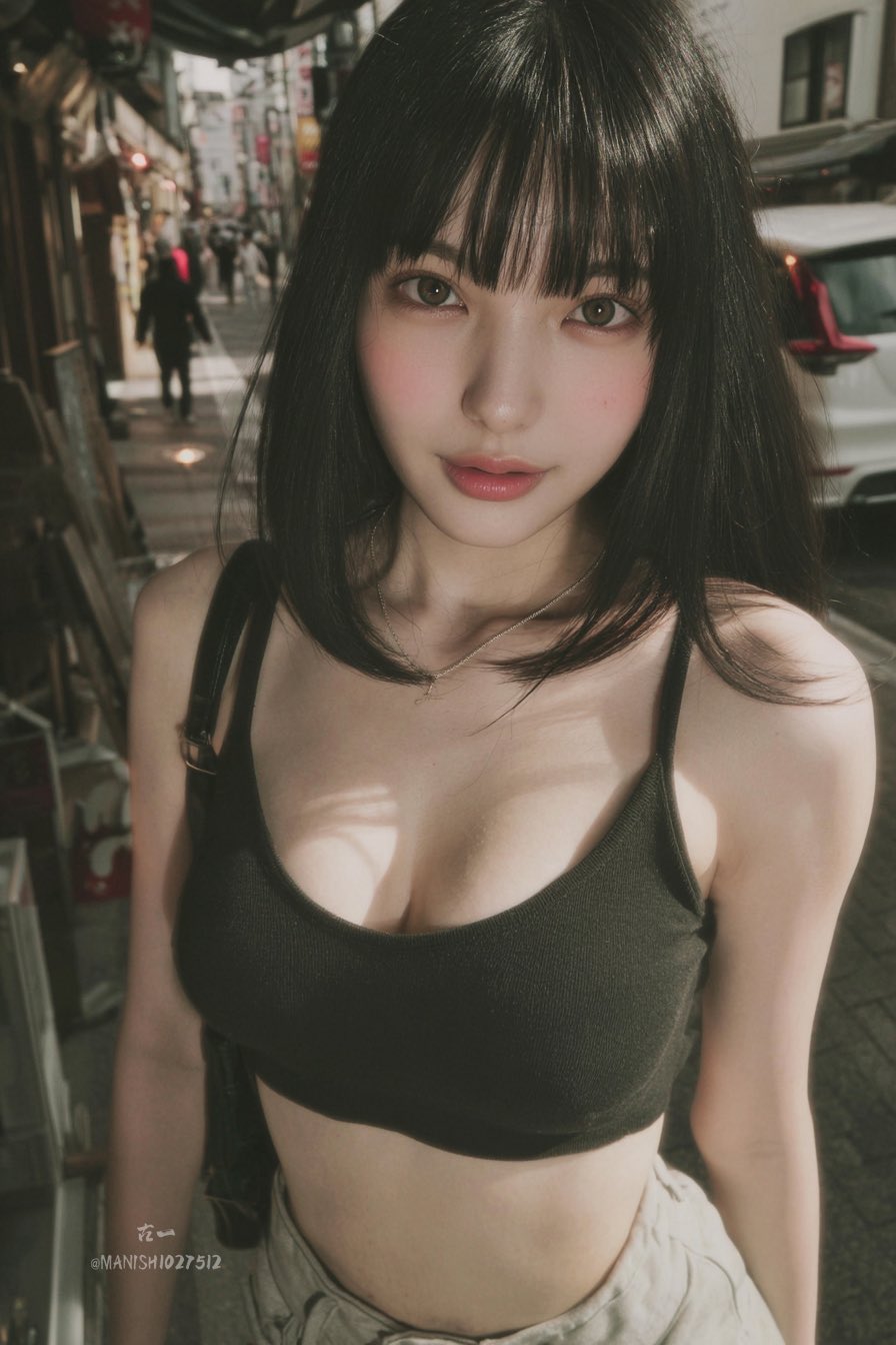 Candid Photo of Young Woman - AI generated image