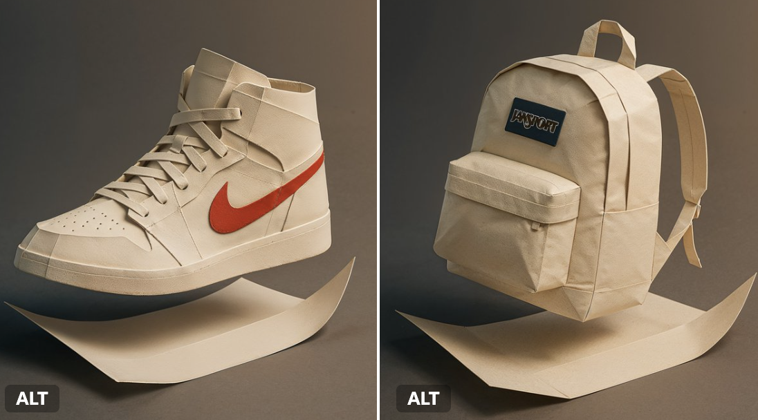 Brand Flat Paper Style - AI generated image