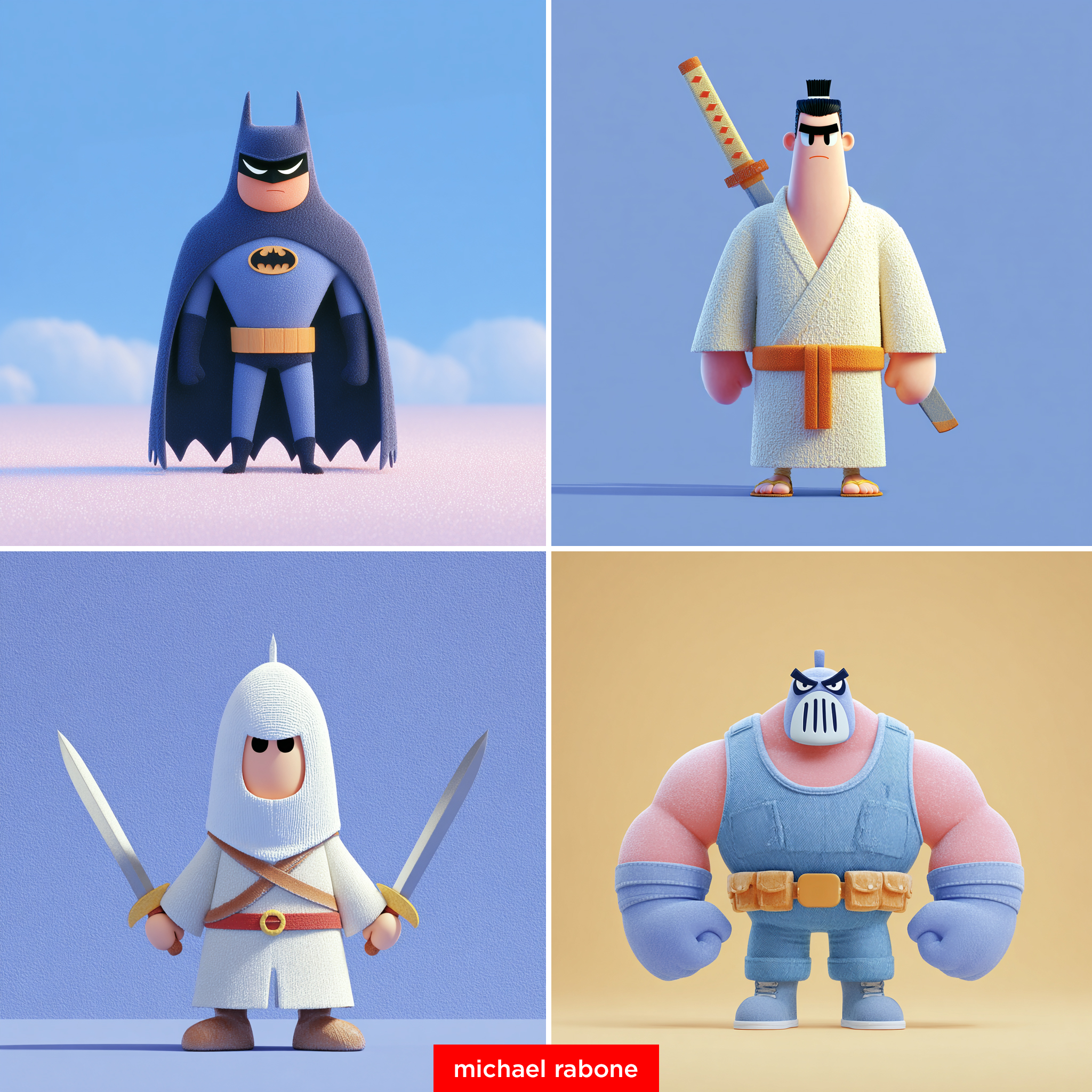 New Style - Cute 3D Character Soft Toys - AI generated image