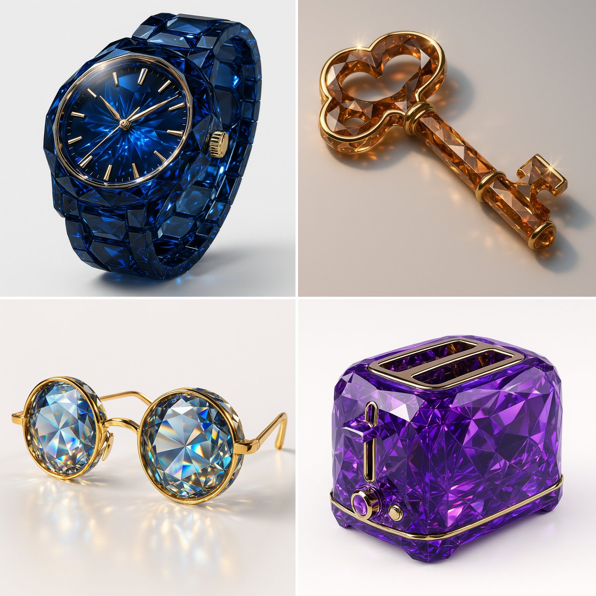 Gemstone Rendering Style - AI generated image