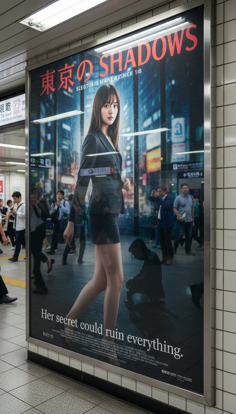 Create Movie Poster and Station Underground Scene with Nano Banana - AI generated image