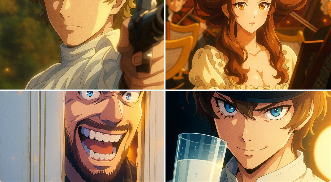 Modern Digital Anime Style - AI generated image