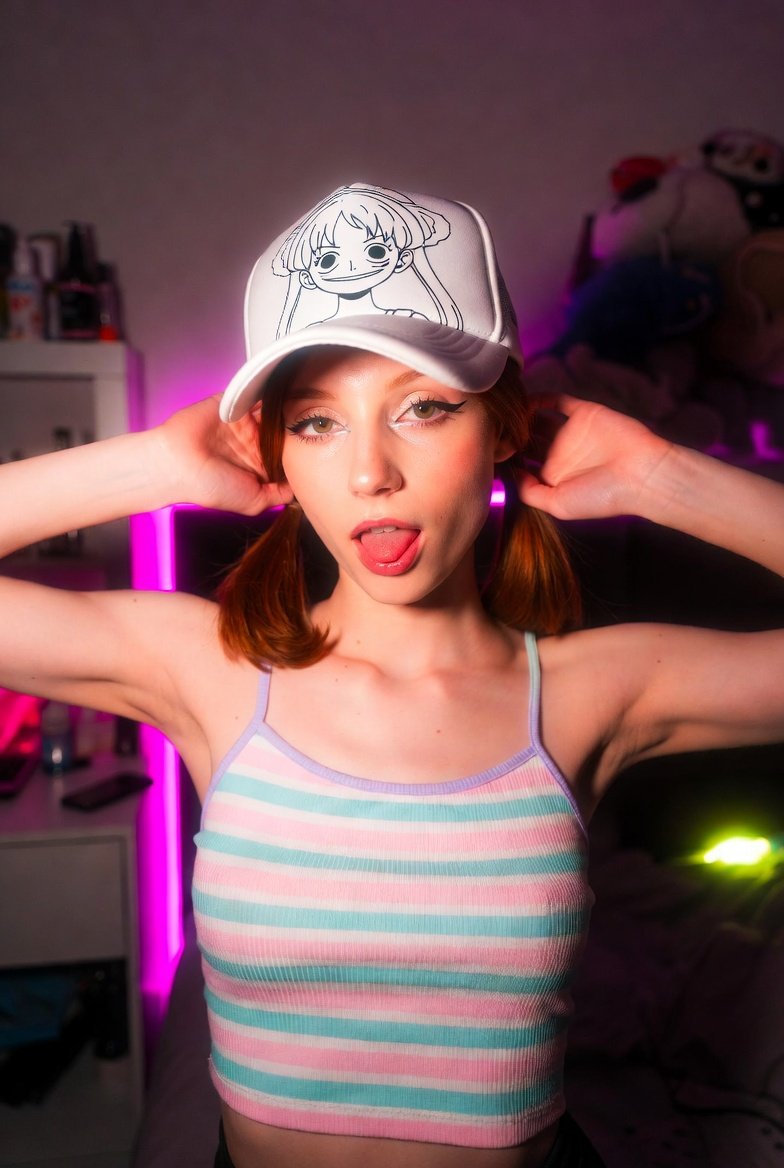 Vibrant Anime-Influenced Selfie - AI generated image