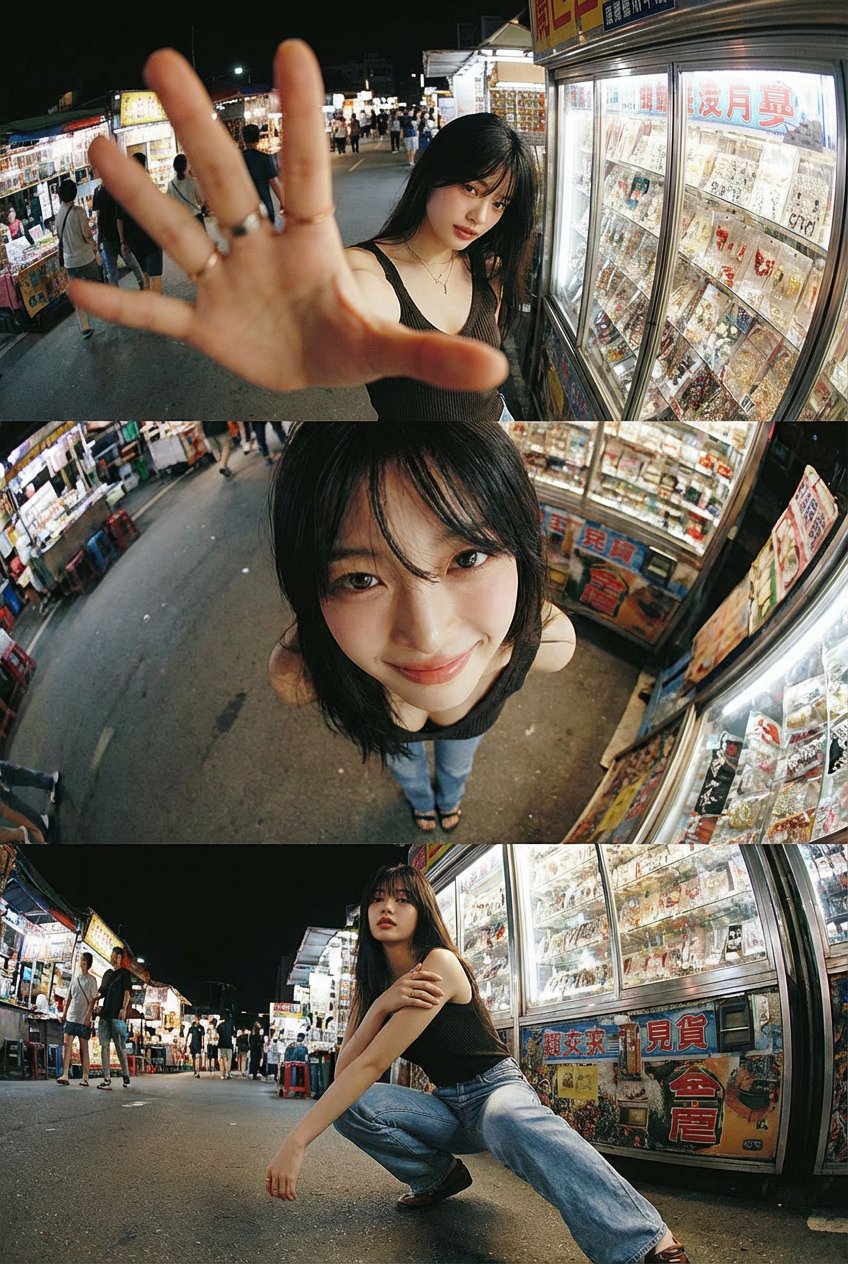 Remix Edit: Extreme Wide-Angle Perspective & Dynamic Poses - AI generated image