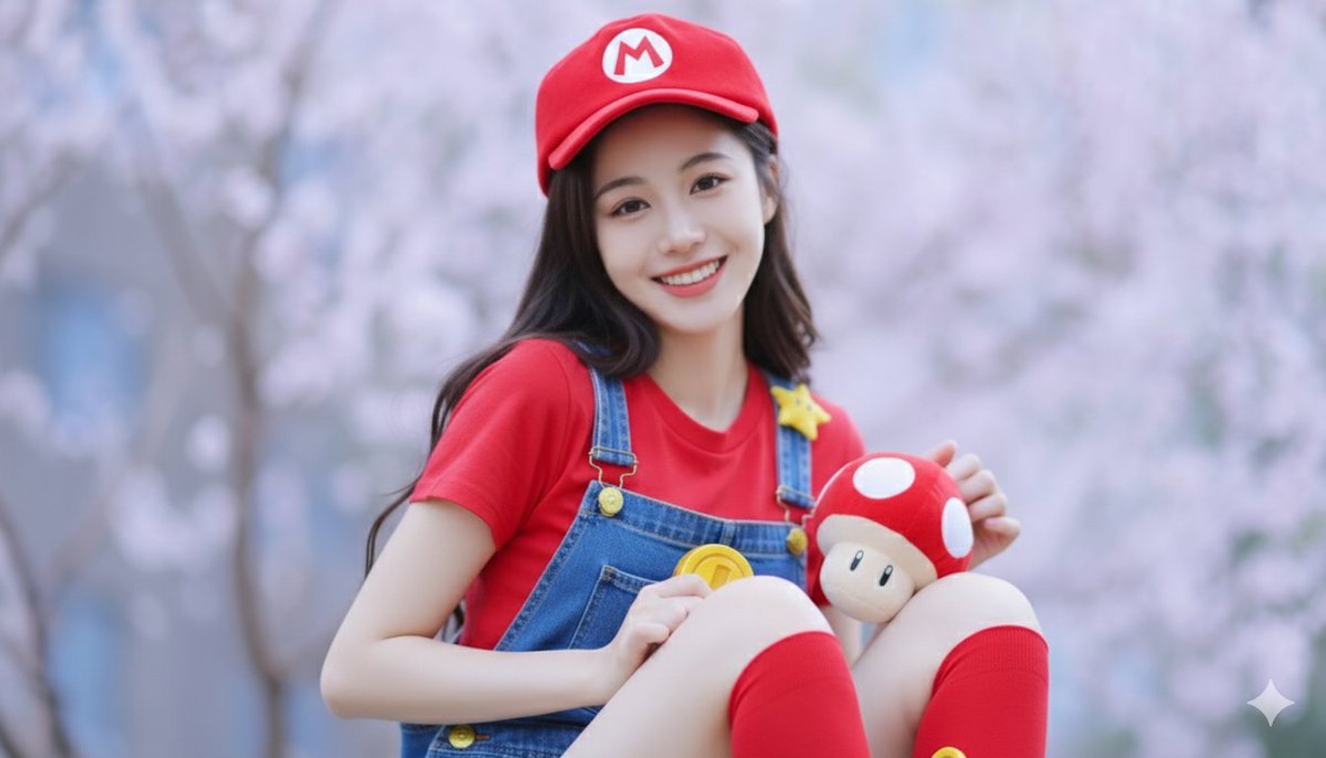 Super Mario Style Photo - AI generated image