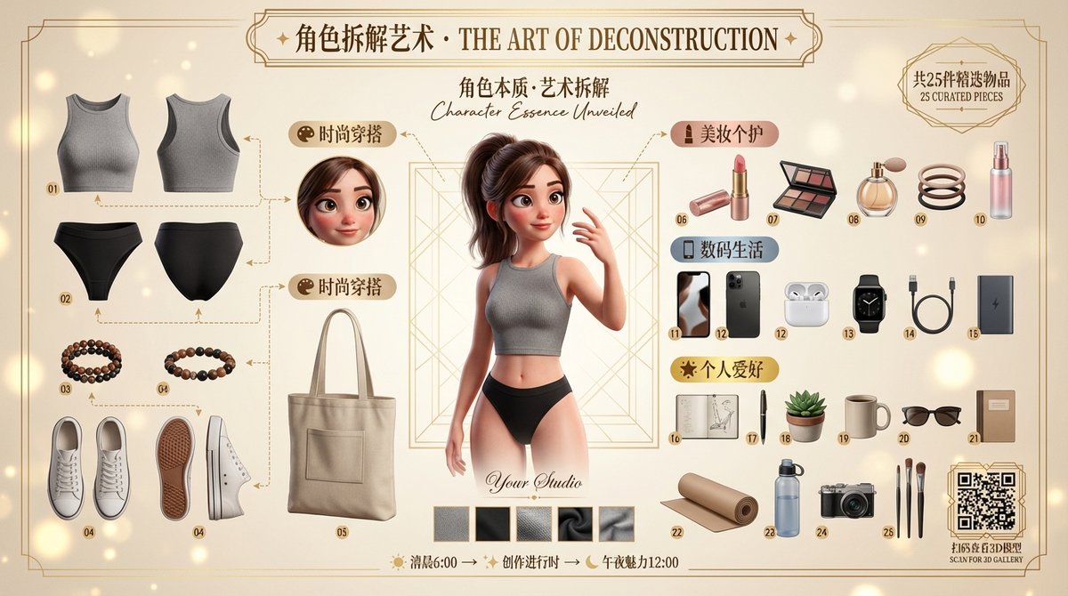 ShenLao 2.0 Character Deconstruction Art Poster Generator - AI generated image