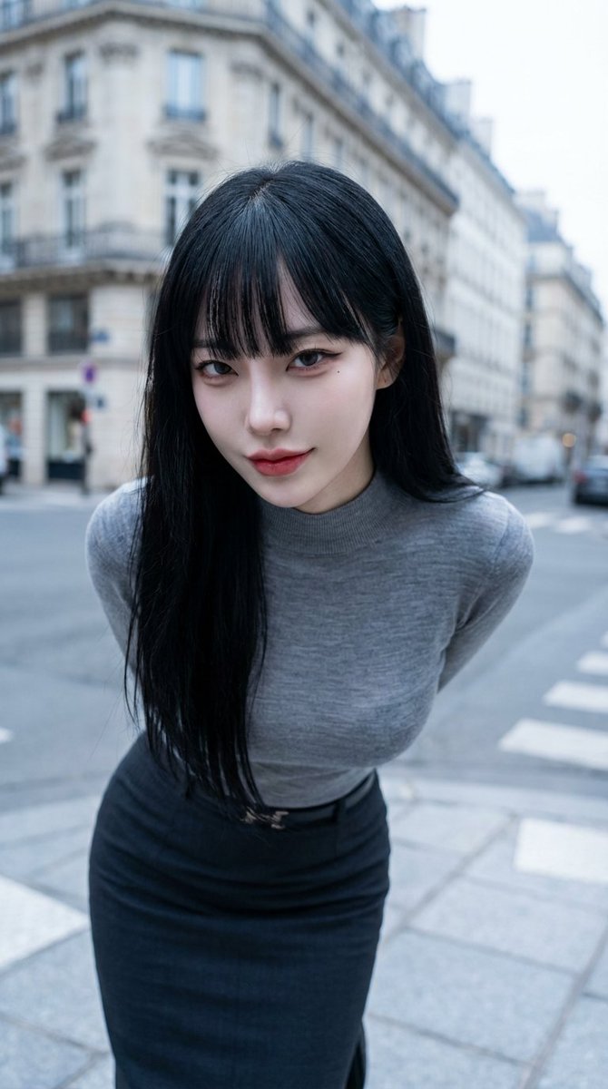 Chic Asian Fashion Influencer - AI generated image