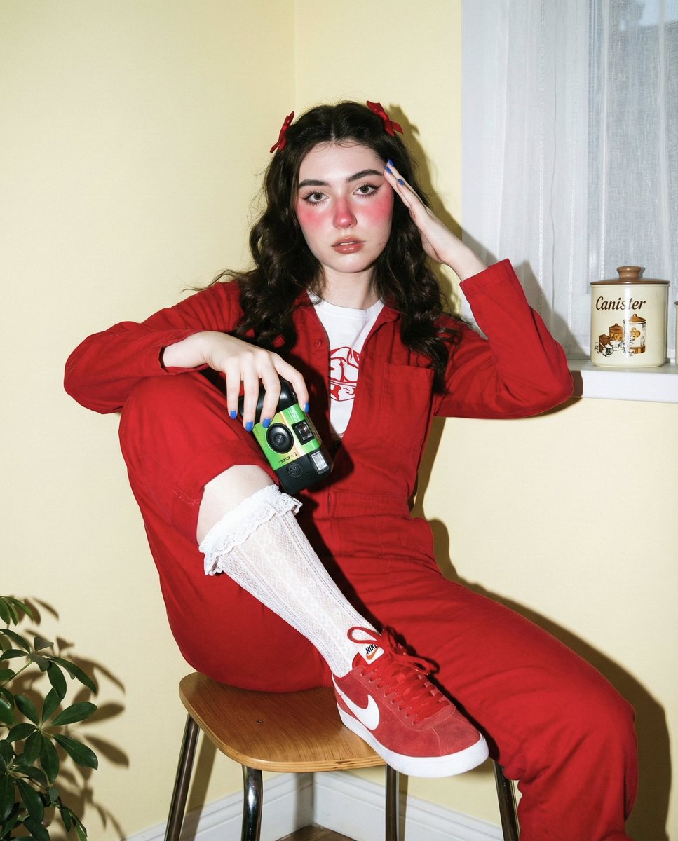 Gemini Nano Banana Pro - Young Woman in Soft Vintage Style Photo - AI generated image